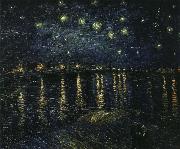 stjarnklar natt over rhone Vincent Van Gogh